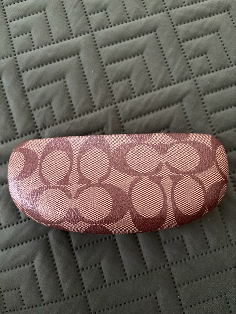 COACH Signature Pattern  Eyeglass/Sunglass Case